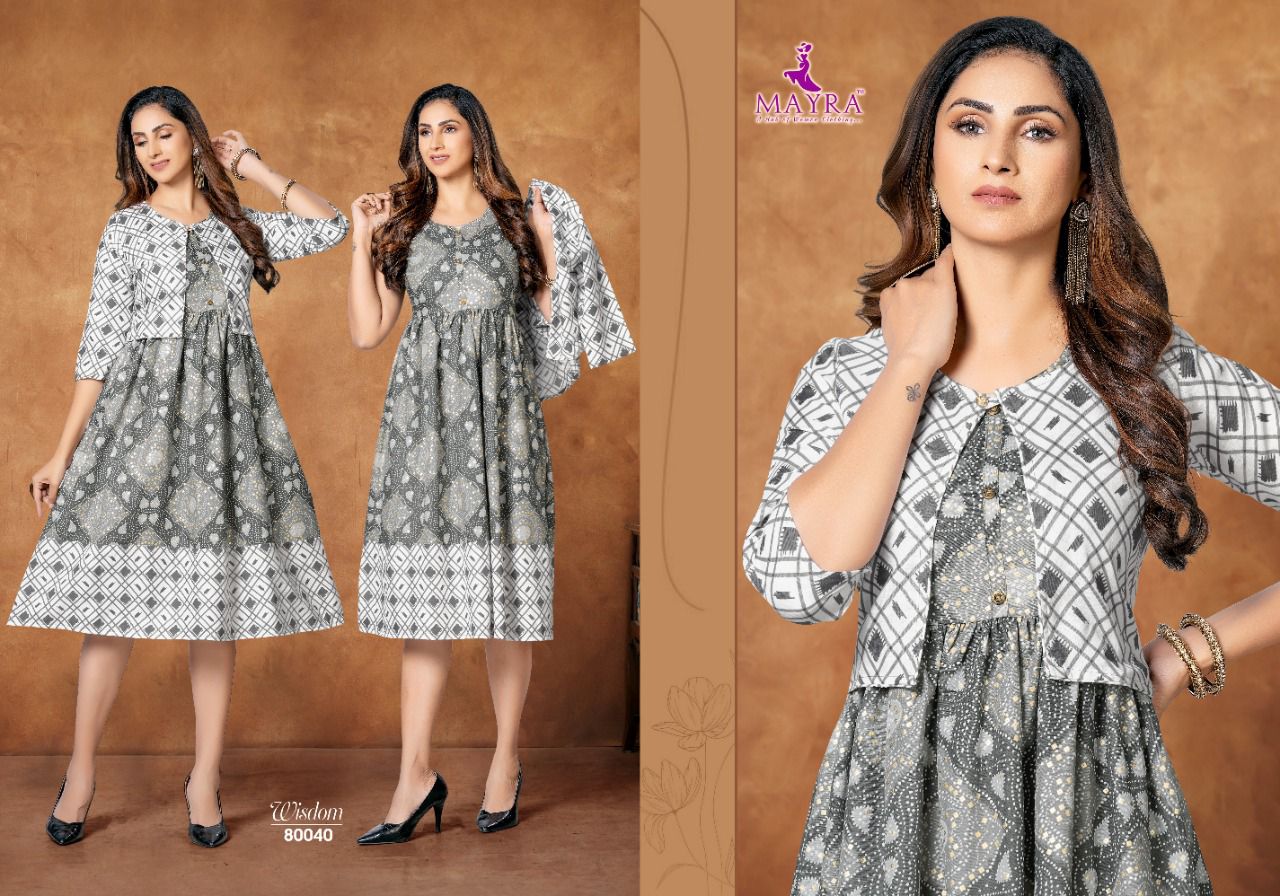 Mayra Wisdom New Fancy Ethnic Wear Printed Kurti Collection